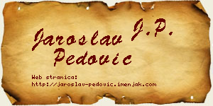 Jaroslav Pedović vizit kartica